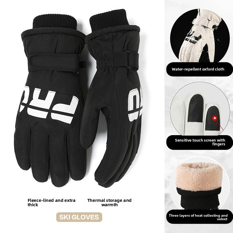 Winter Thermal Touchscreen Ski Gloves Windproof Unisex