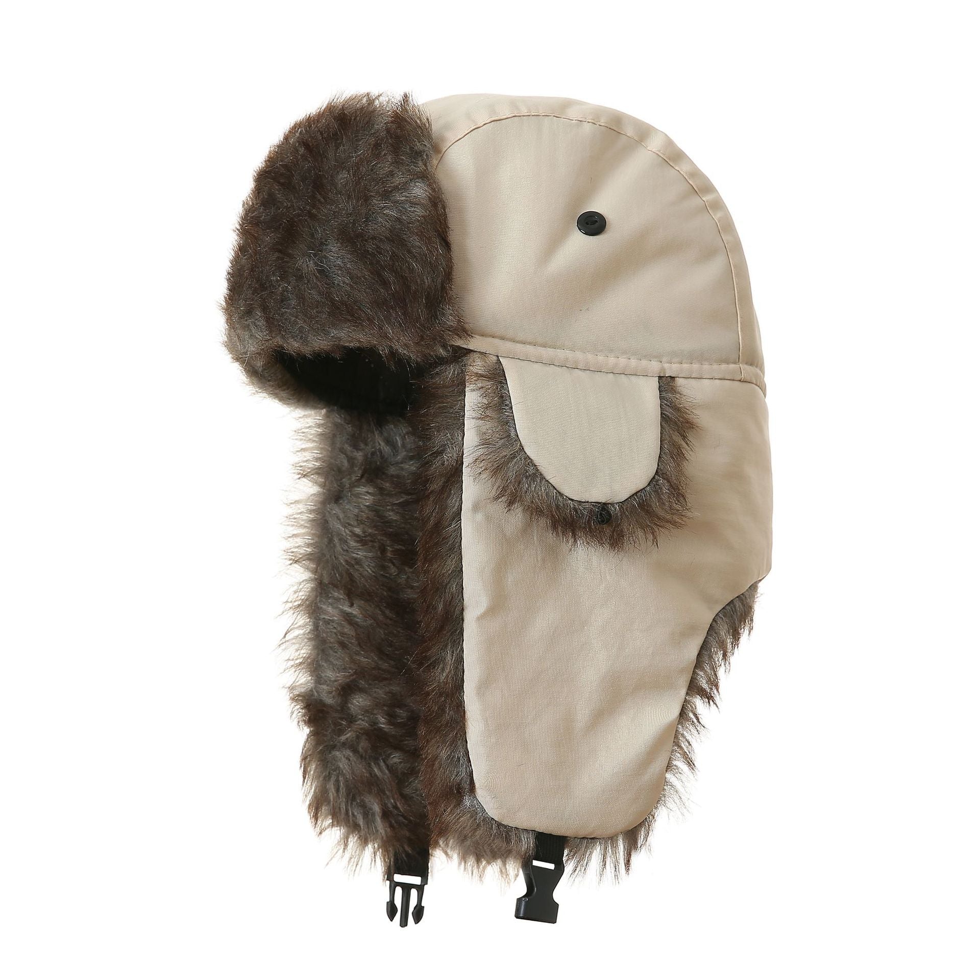 Polyester Velvet Warm Winter Hat with Ear Protection