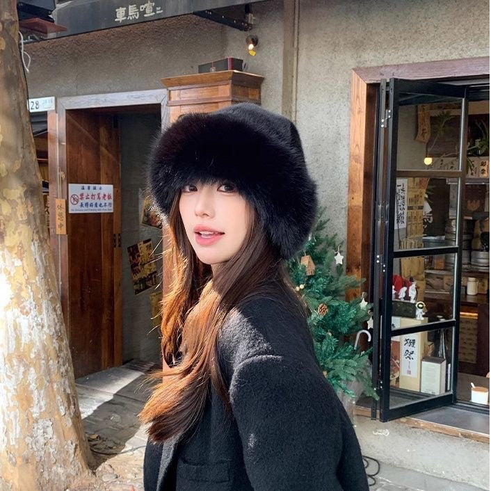 Winter Warm Imitation Fur Bucket Hat