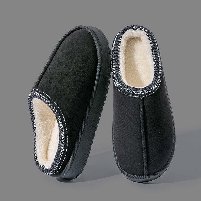 Women's Cotton Lace-Up Slippers